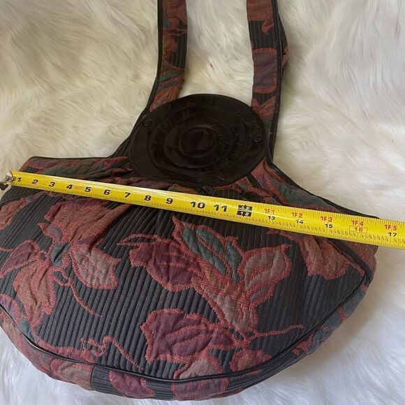 Gianfranco Lotti large hobo shoulder bag in quilted fall colors & black … - Picture 15 of 16